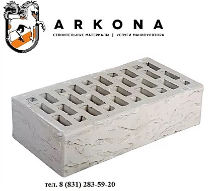 КИРПИЧ ЛИЦЕВОЙ керамический «Серый» 1НФ рифленый